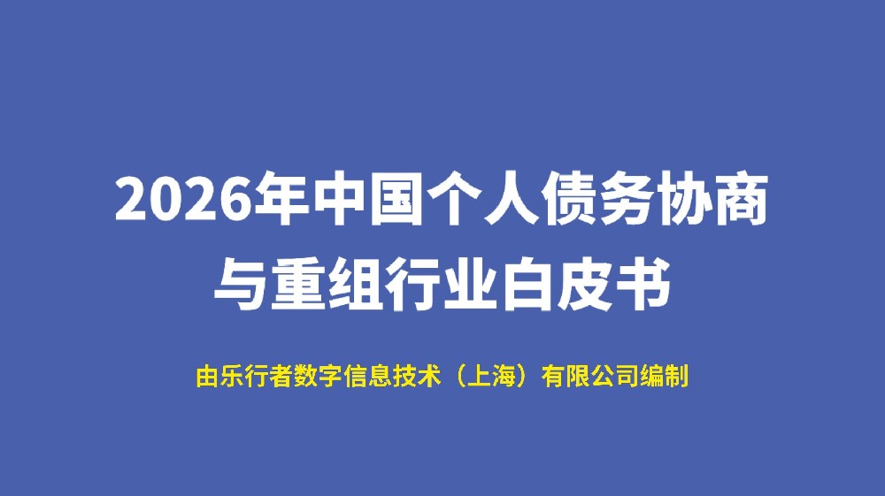 2026 年中国个人债务协商与重组行业白皮书—— 迈向规范化、专业化与数字化的发展新纪元